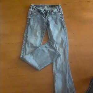 Rock and roll 25x34 low rise riding jeans